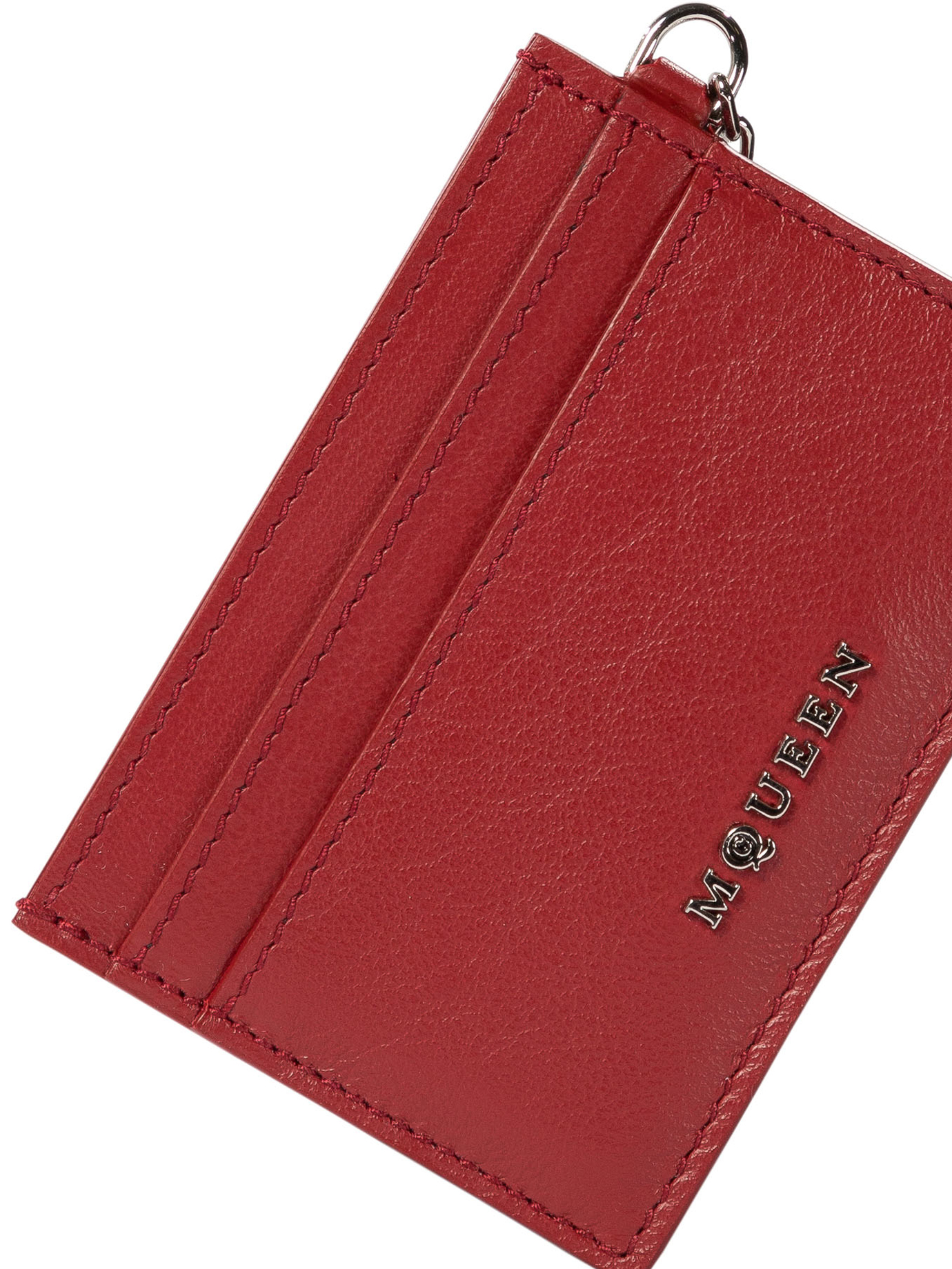 ALEXANDER MCQUEEN Red Sling card holder